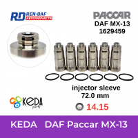 DAF 1833333-1629459 втулка-склянка під форсунку 72мм [14.15] ДАФ XF-CF 105-106 Paccar MX-13| KEDA