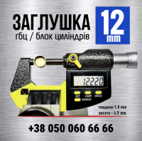 12 мм Заглушка-пробка головки блоку циліндрів [s=1.0 mm] (LENO)