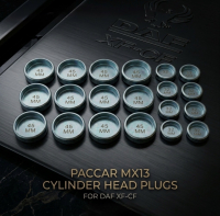Комплект заглушок ГБЦ DAF XF106 Paccar MX13 Euro 6 (45 мм+32 мм) 1.50 мм| KEDA