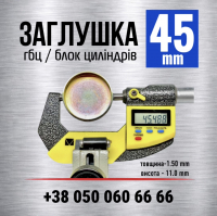 45 мм Заглушка-пробка гбц блоку циліндрів s=1.5 (LENO)
