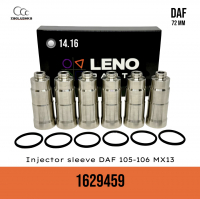 Стакан форсунки 1629459 DAF 72 мм 14.16 PACCAR MX13 | комплект 6 шт | LENO
