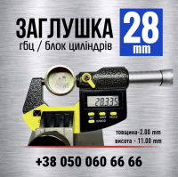 28 мм Заглушка, пробка двигуна, головки блоку (ГБЦ), блока циліндрів (LENO)