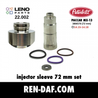 Injector sleeve Peterbilt 389 72/ 389 44/ 579 Paccar MX 13 (72 mm)| LENO