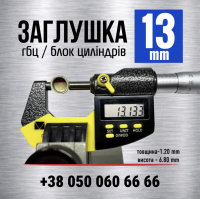 13 мм Заглушка-пробка головки блоку циліндрів [s=1.20] LENO
